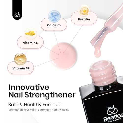 Beetles Rubber Base Gel Nail Polish Set - 6 Colors for DIY Nails