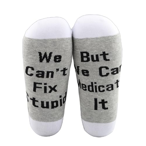 PXTIDY Pharmacist Socks 2 Pairs - We Can Medicate It Gift