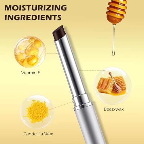 LYBHDAFA Black Sheer Tinted Lip Balm - Nourishing Glossy Color
