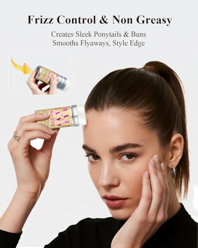 Hair Wax Stick & Edge Brush Set for Flyaways - 4Pcs Styling Kit