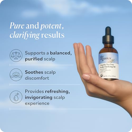 Sky Organics Tea Tree Scalp Clarifying Oil - 2 fl oz, USDA Organic