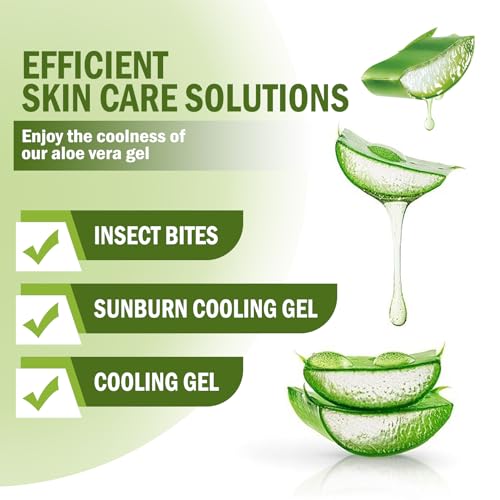 WENJLYJ 99% Organic Aloe Vera Gel - After Sun & Skin Moisturizer (Variation L) 260ml