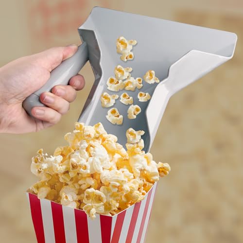 Bonsicoky Polycarbonate French Fry & Popcorn Scoop with Right Handle