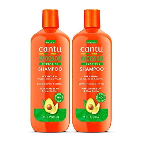 Cantu Avocado Hydrating Shampoo with Shea Butter, 13.5 oz (Pack of 2)
