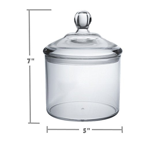 Airtight Clear Acrylic Cookie Jar - 40oz Lidded Candy Dish