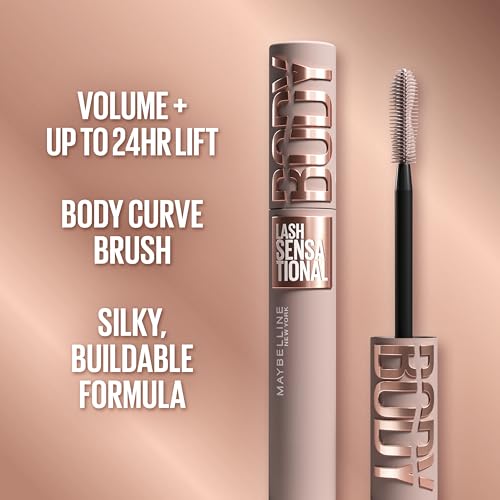 Maybelline Lash Sensational Body Mascara - 24HR Volume & Lift, Black