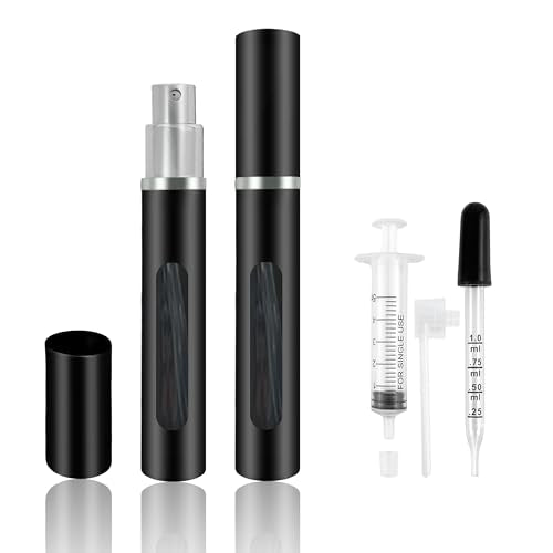 Kewjug 2 Pack Mini Refillable Perfume Atomizer 5ml - Travel Spray Bottles