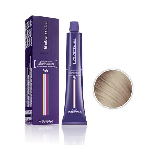 Salermvison Permanent Hair Coloring Cream #9.11 Extra Light Intense Ash Blonde