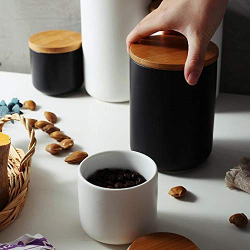 MilkyWay Ceramic Food Storage Jar with Airtight Bamboo Lid - 7.03oz