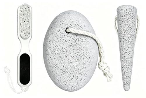 3PCS Pumice Stone Pedicure Tools Set for Exfoliating Hands & Feet