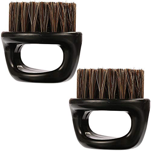 Borogo 2-Pack Beard Brush for Men - Soft Boar Bristle Grooming Tool