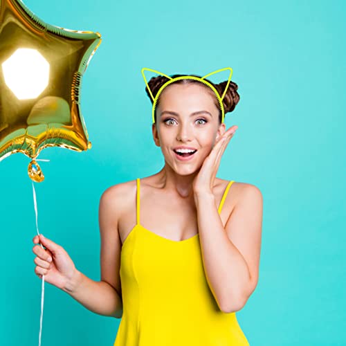 ZIRICHER 12 Cat Ear Headbands - Glow in the Dark Hair Accessories