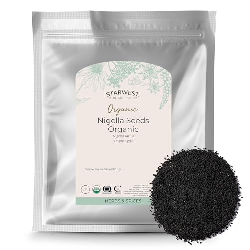 Starwest Botanicals Organic Nigella Seeds, Non-GMO - Bulk 1 lb Bag