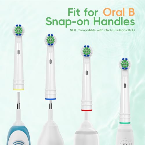 UUJ Replacement Toothbrush Heads for Oral-B, 8 Pack Soft Bristles