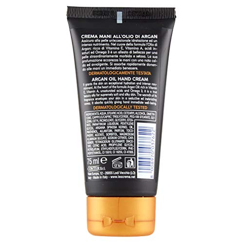 Leocrema Organic Argan Hand Cream 75ml - Anti-Aging & Deep Hydration