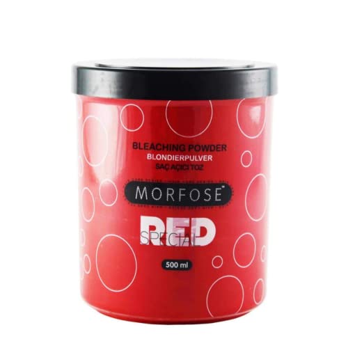 Morfose Professional Bleaching Powder 450 g / 15.8 oz Red Bleaching Powder Hairdressing Supplies Hair Brightener Salon Hairdresser Bleaching