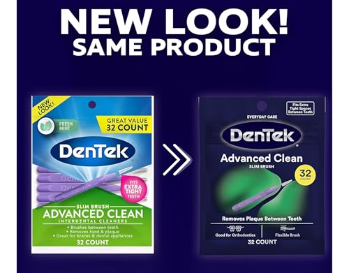 DenTek Complete Clean Floss Picks with Mouthwash Blast Mint Flavor - 32 ct (Pack of 2)