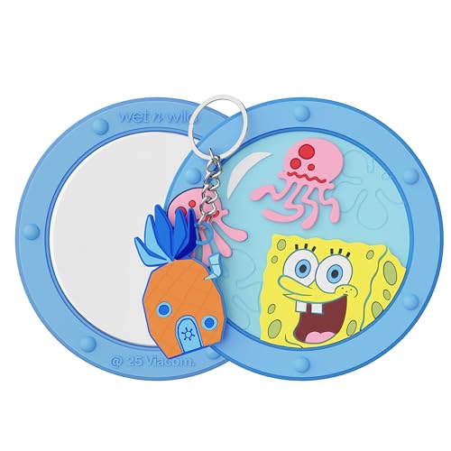 Always Looking Up SpongeBob Mirror & Keychain Set - Fun Acrylic Design