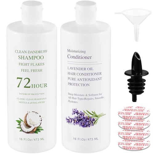 SpareCruise Leak-Proof Travel Bottles – 2-Pack 16oz Refillable Containers