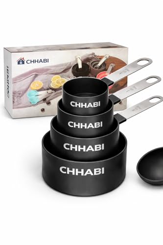 8-Piece Measuring Cups & Spoons Set with Stainless Steel Handles