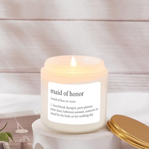 Lavender Scented Candle for Maid of Honor – 4oz Soy Wax Gift