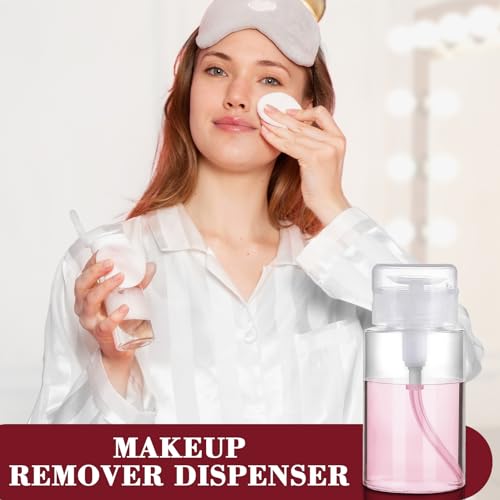 4 Pack Push Down Pump Dispenser Bottles for Acetone & Liquids