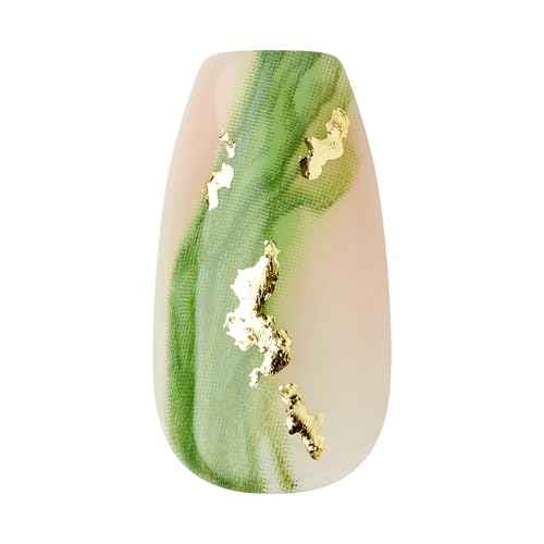 imPRESS No Glue Press On Nails - Ballerina Green Coffin Shape