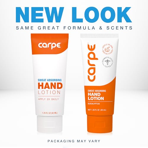 Carpe Sweat Absorbing Hand Lotion - Eucalyptus, 1.35 Fl Oz