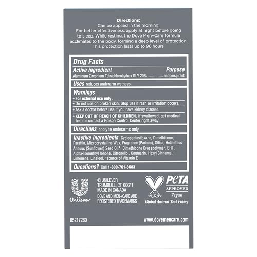 Dove Men+Care Clinical Protection Antiperspirant Stick, Clean Comfort, 1.7 oz
