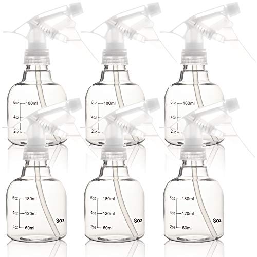 Youngever 8 Ounce Spray Bottles - 6 Pack for Hair & Cleaning