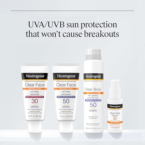 Neutrogena Clear Face Sunscreen Lotion SPF 50 - 3 Fl Oz