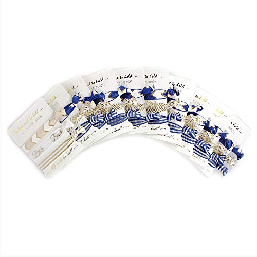 Navy Blue Bride Tribe Hair Accessories Set for Bachelorette & Wedding Gifts