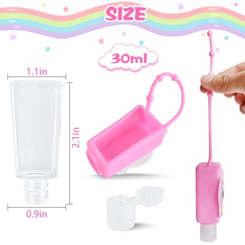 Travel Size Hand Sanitizer Bottles - 4 Pack Unicorn Design