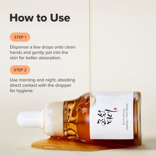 Beauty of Joseon Revive Serum: Snail Mucin & Ginseng for Glowing Skin 30ml