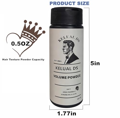 KELUAL DS Hair Texture Powder for Men - Volumizing Styling Powder (2 Pack)