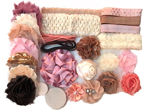 DIY Headband Kit for Making Over 15 Vintage Baby Headbands – All Supplies Included