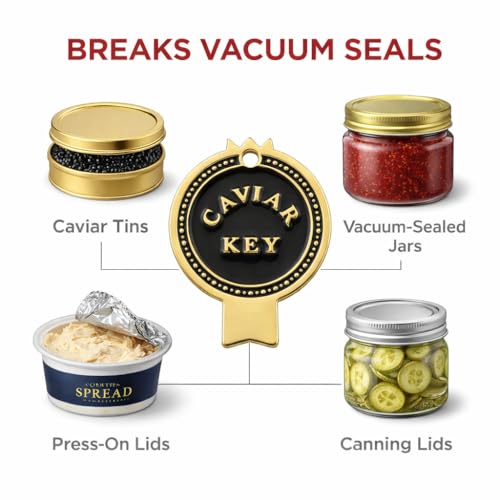 HIC Kitchen Caviar Key - Heavyweight Vacuum Seal Opener Tool