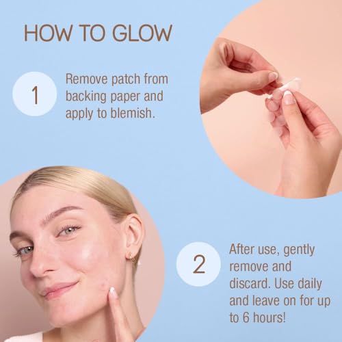 Pixi Clarity Blemish Stickers | Salicylic Acid Pimple Patches for All Skin Types | Gentle Translucent Spot Treatment | 24 Count
