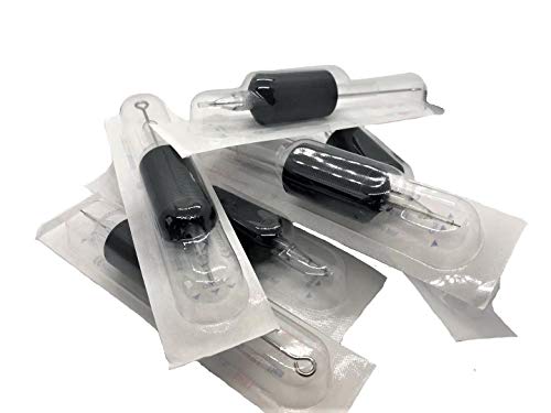 Tatmax 20Pcs 1 Inch Tattoo Needle & Tube Set - 5M1 7M1 9M1 11M1 13M1 15M1, 7 Mag/M1 (Variation: 7 Mag/M1)