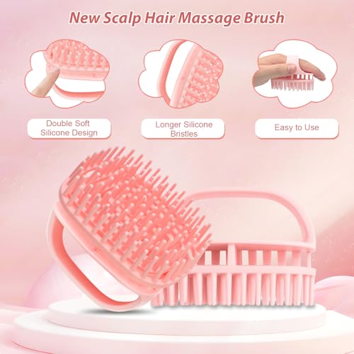 DUAIU Hair Oil Applicator Spray Bottle & Scalp Massager Set for Hair Care