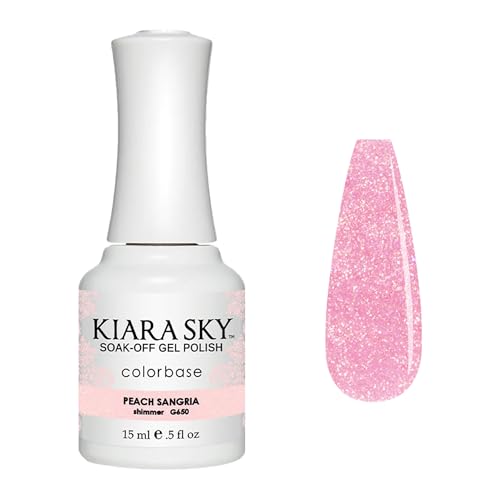 Kiara Sky Soak-Off Gel Nail Polish - Peach Sangria G50, 0.5 fl oz