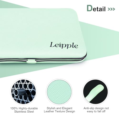 18-Piece Professional Manicure Kit for Women - Green Gradient
