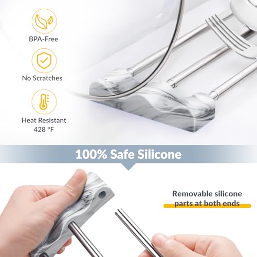 Tomorotec Adjustable Over-The-Sink Kitchen Rack – BPA-Free, Slim Design for Dishcloths & Sponges