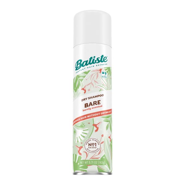 Batiste Dry Shampoo, Bare Fragrance - Oil Absorbing Spray (2 Pack)