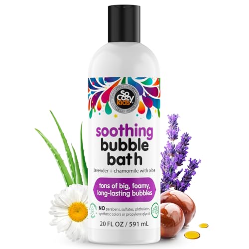 SoCozy Soothing Bubble Bath for Kids, Lavender & Chamomile, 20 FL OZ