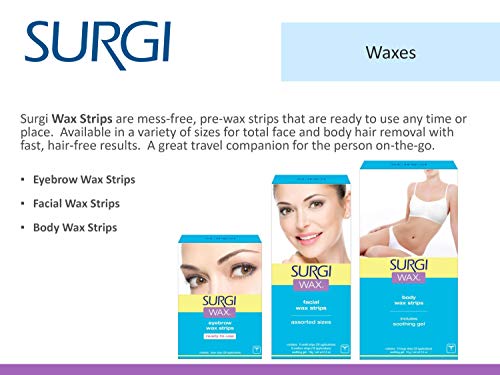 Surgi-Wax Facial Wax Strips - Precision Hair Removal Kit