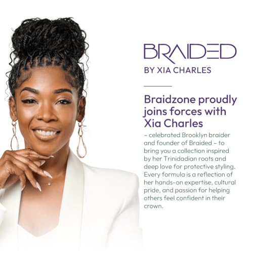 ORS Olive Oil Braidzone Braid Sheen Spray with Lavender, Acai & Biotin for Hair & Scalp Nourishment 10 Ounces