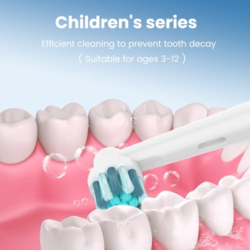8 Pcs Kids Electric Toothbrush Replacement Heads Ultra Soft Bristles Compatible with Oral B