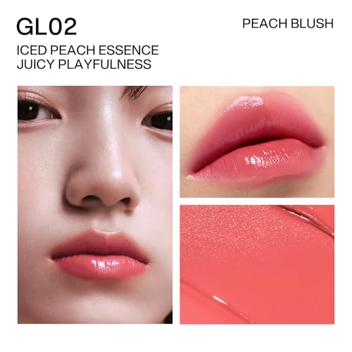 INTO YOU GL02 Glow Balm-in Lipstick - Sheer Hydrating Lip Stain with Mirror Finish