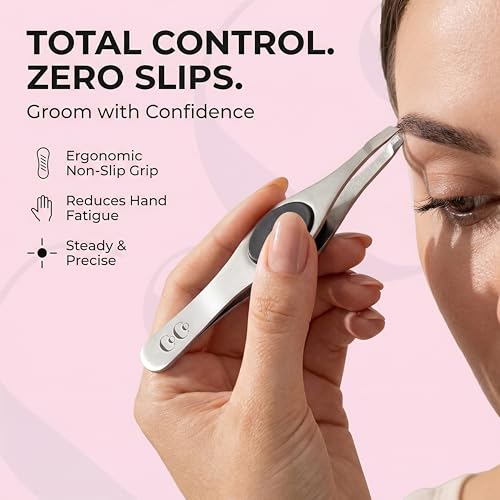 Coco¡¯s Closet Tweezer for Eyebrows ? Surgical grade Stainless Steel Slant Silver Tweezer - Precision for Ingrown Hair Removal